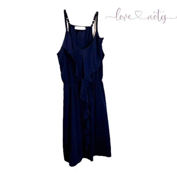 Love‎ Notes Womens Adjustable Spaghetti Straps Ruffle Dress - Picture 1 of 7